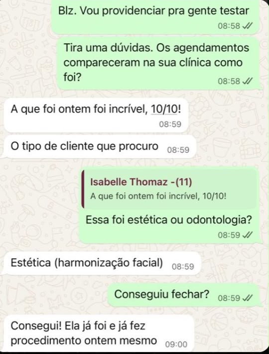 Resultado real #07 — Agendamentos e Leads